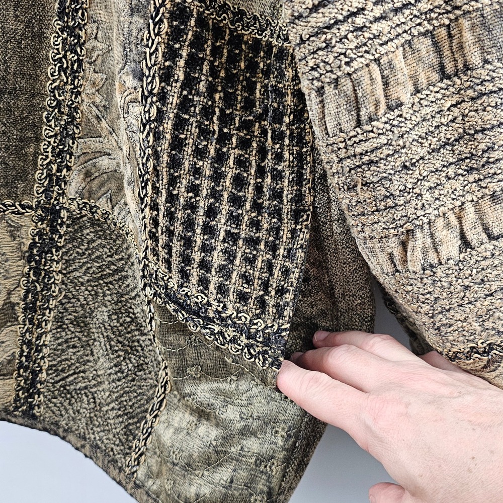 Flashback Patchwork Embroidered Jacket Womens XL … - image 6